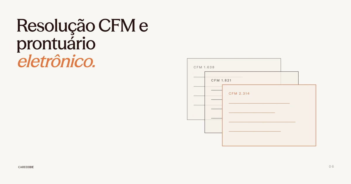 Resolução CFM e prontuário eletrônico: o que mudou em 2026